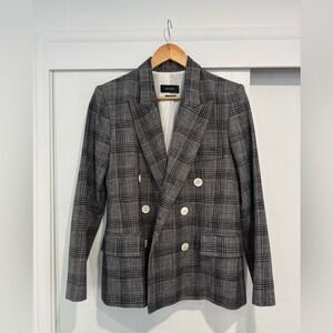 Isabel Marant Black and White Checkered Blazer